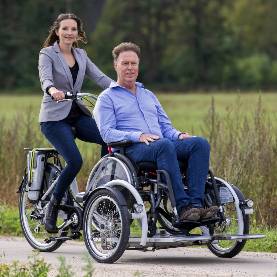 Triporteur pour fauteuil roulant